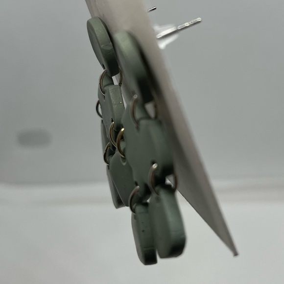 Handmade Clay Dangle Earrings - Picture 5 of 11